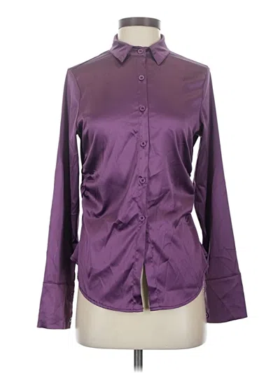 Pre-owned Shein Long Sleeve Blouse In Purple