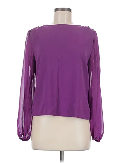 Pre-owned Shein Long Sleeve Blouse In Purple