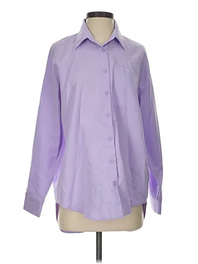 Pre-owned Shein Long Sleeve Blouse In Purple