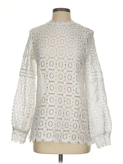 Pre-owned Shein Long Sleeve Blouse In Silver
