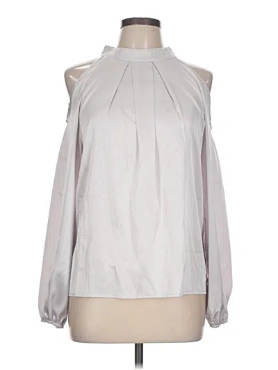 Pre-owned Shein Long Sleeve Blouse In Silver