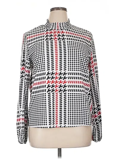 Pre-owned Shein Long Sleeve Blouse In Silver