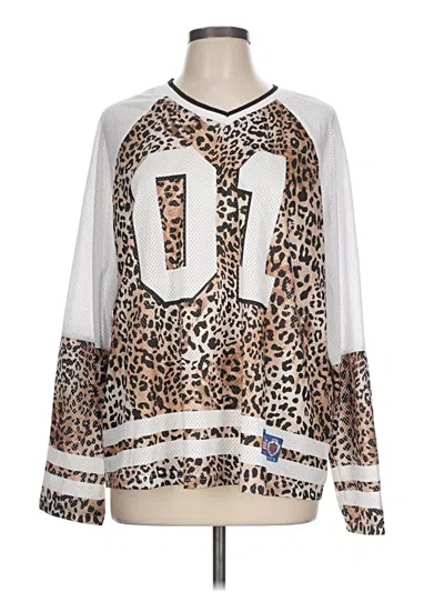 Pre-owned Shein Long Sleeve Blouse In Silver
