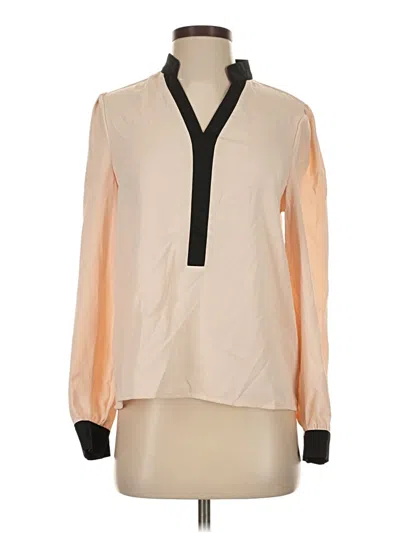 Pre-owned Shein Long Sleeve Blouse In Tan