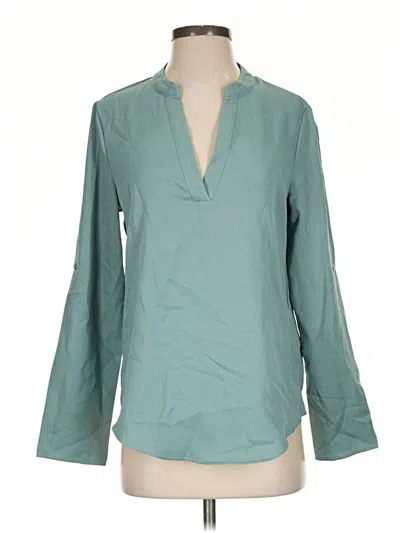Pre-owned Shein Long Sleeve Blouse In Teal