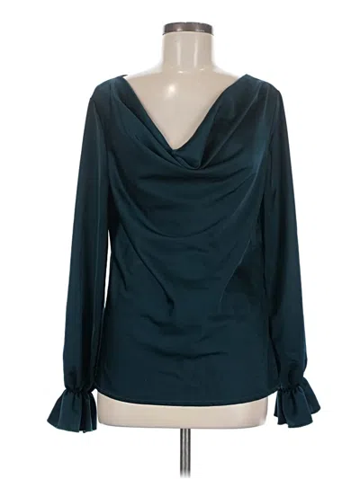 Pre-owned Shein Long Sleeve Blouse In Teal