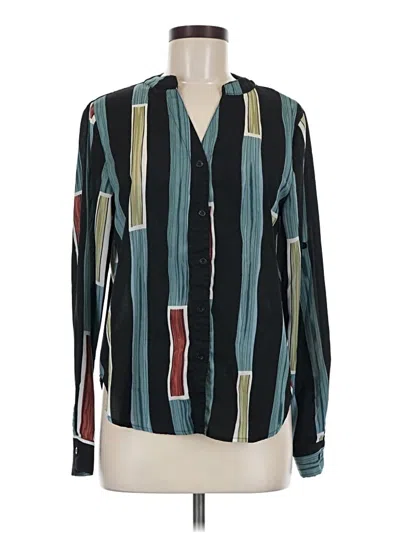 Pre-owned Shein Long Sleeve Blouse In Teal