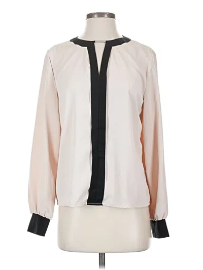 Pre-owned Shein Long Sleeve Blouse In White