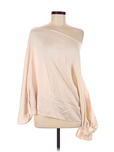 Pre-owned Shein Long Sleeve Blouse In White