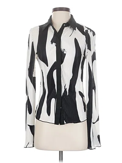 Pre-owned Shein Long Sleeve Blouse In White