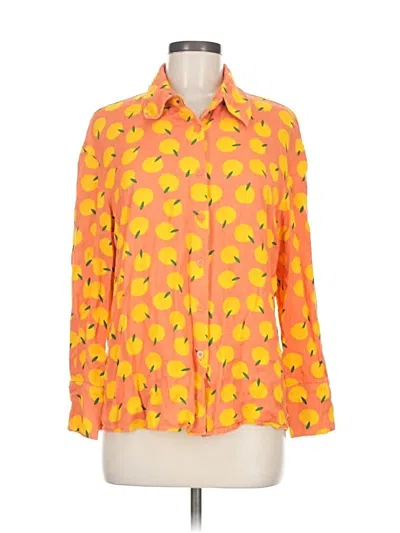 Pre-owned Shein Long Sleeve Blouse In Yellow