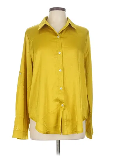 Pre-owned Shein Long Sleeve Blouse In Yellow