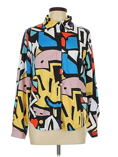 Pre-owned Shein Long Sleeve Blouse In Yellow