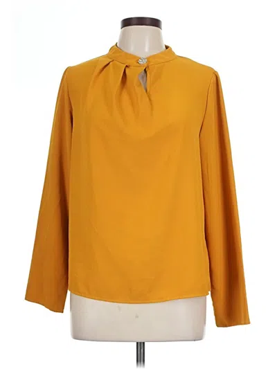 Pre-owned Shein Long Sleeve Blouse In Yellow