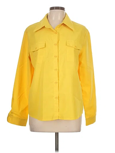 Pre-owned Shein Long Sleeve Blouse In Yellow