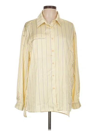 Pre-owned Shein Long Sleeve Blouse In Yellow