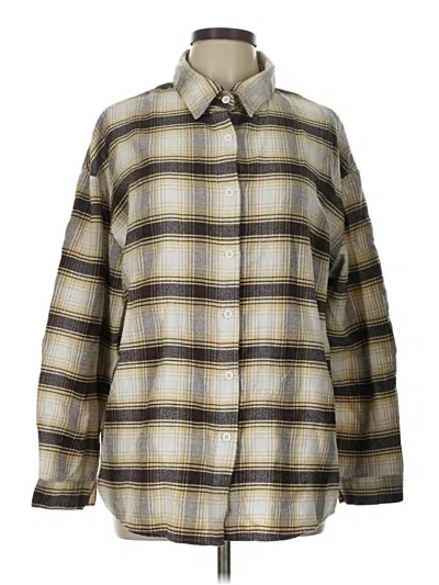 Pre-owned Shein Long Sleeve Blouse In Yellow