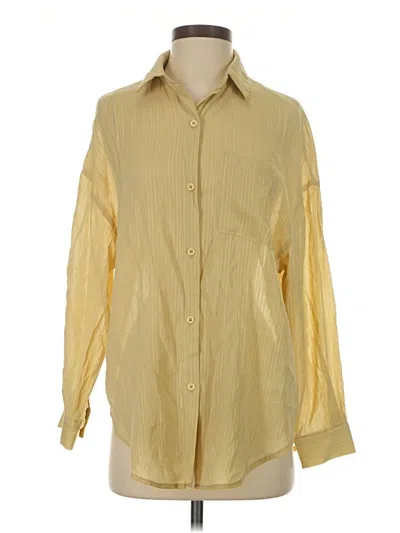 Pre-owned Shein Long Sleeve Blouse In Yellow