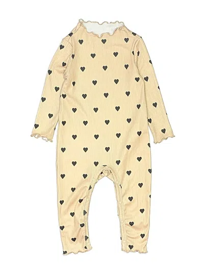 Pre-owned Shein Kids' Long Sleeve Onesie In Gold