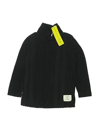 Pre-owned Shein Kids' Long Sleeve Polo In Black