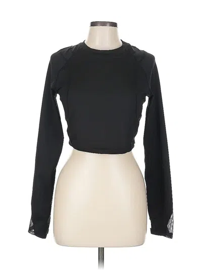 Pre-owned Shein Long Sleeve T-shirt In Black