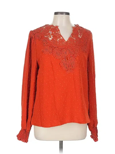 Pre-owned Shein Long Sleeve T-shirt In Red