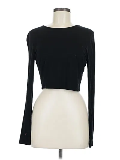 Pre-owned Shein Long Sleeve Top Black Boatneck Tops