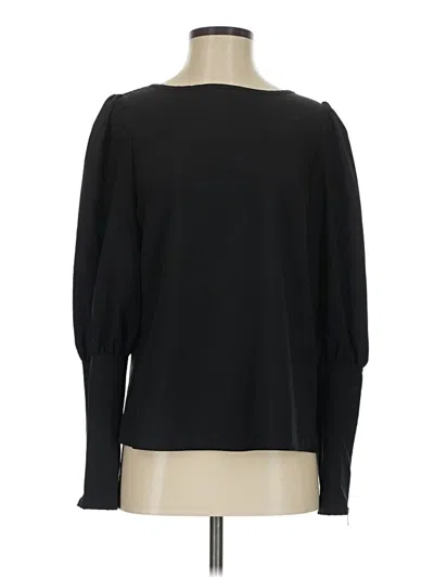 Pre-owned Shein Long Sleeve Top Black Boatneck Tops