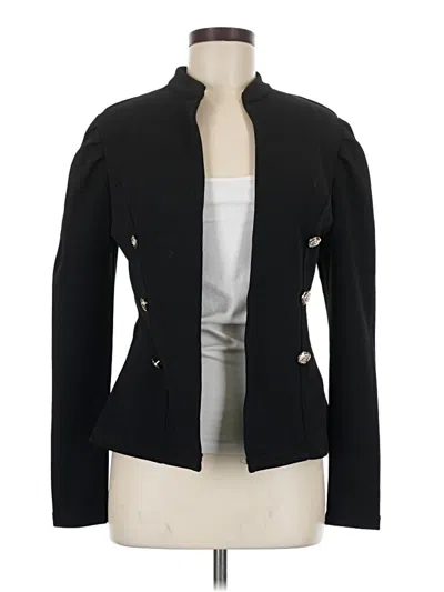 Pre-owned Shein Long Sleeve Top Black Keyhole Neckline Tops