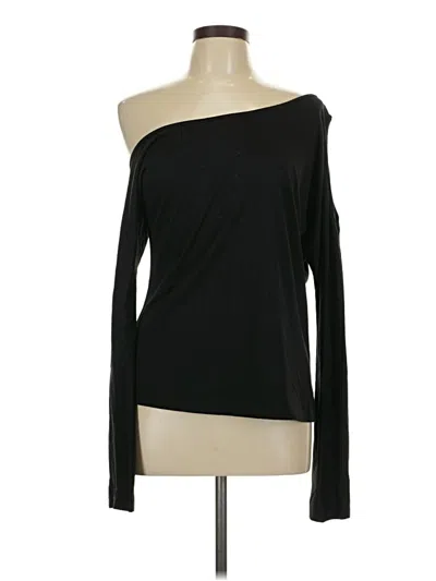 Pre-owned Shein Long Sleeve Top Black One Shoulder Neckline Tops