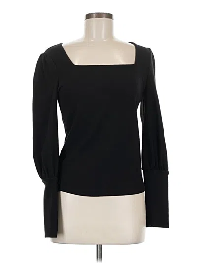Pre-owned Shein Long Sleeve Top Black Square Neckline Tops