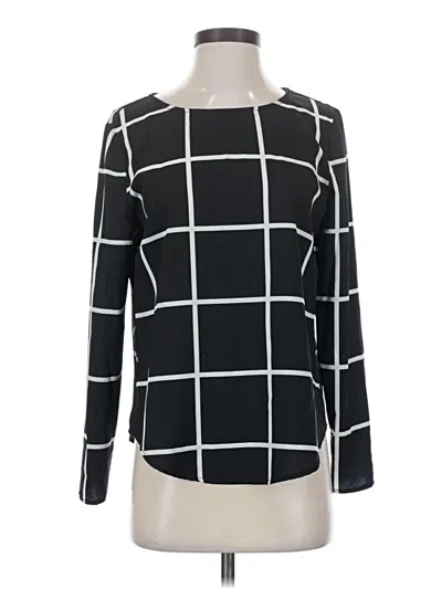 Pre-owned Shein Long Sleeve Top Black Square Neckline Tops