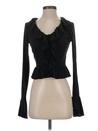 Pre-owned Shein Long Sleeve Top Black Sweetheart Neckline Tops