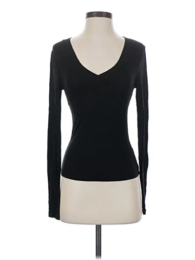 Pre-owned Shein Long Sleeve Top Black Sweetheart Neckline Tops