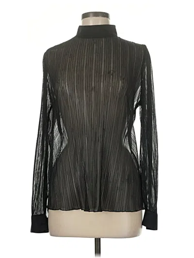 Pre-owned Shein Long Sleeve Top Black Turtleneck Tops