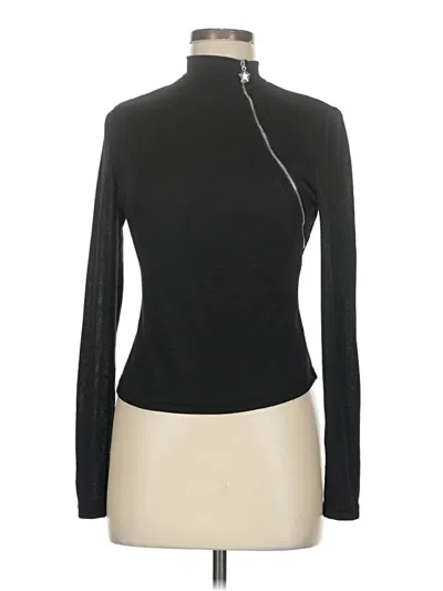 Pre-owned Shein Long Sleeve Top Black Turtleneck Tops