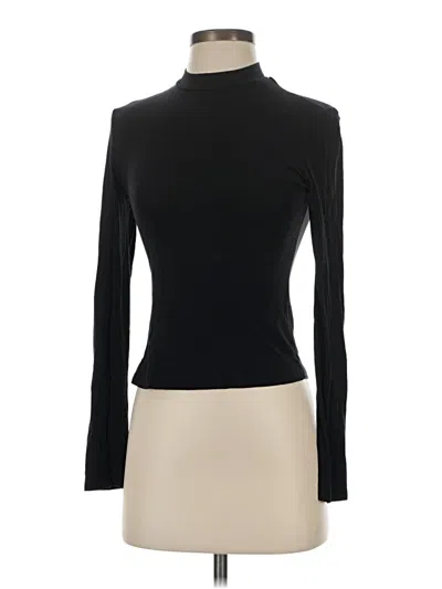 Pre-owned Shein Long Sleeve Top Black Turtleneck Tops