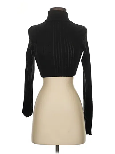 Pre-owned Shein Long Sleeve Top Black Turtleneck Tops