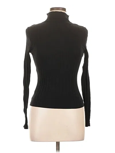 Pre-owned Shein Long Sleeve Top Black Turtleneck Tops