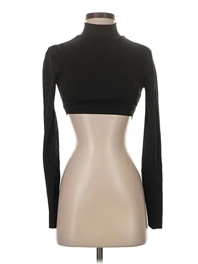 Pre-owned Shein Long Sleeve Top Black Turtleneck Tops
