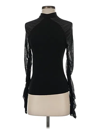 Shein Long Sleeve Top Black Turtleneck Tops