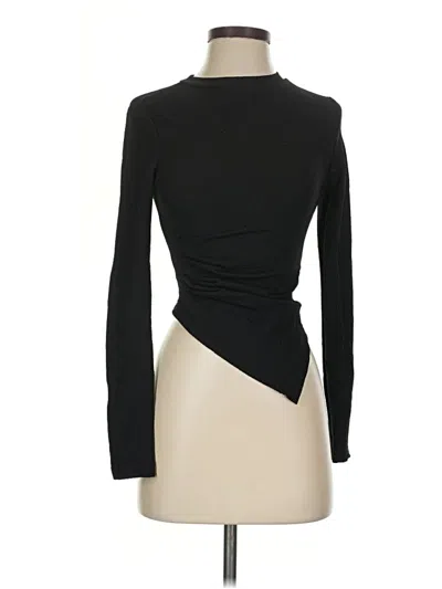 Pre-owned Shein Long Sleeve Top Black Turtleneck Tops