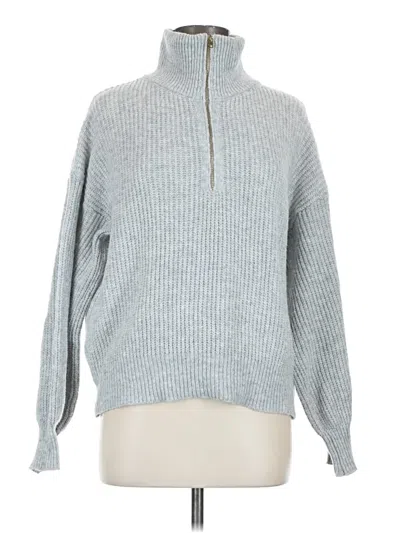 Pre-owned Shein Long Sleeve Top Gray Turtleneck Tops