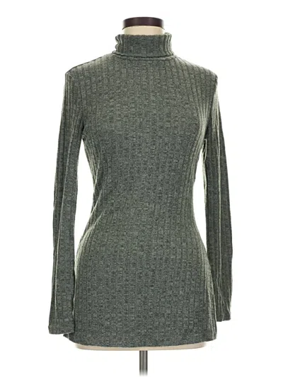 Pre-owned Shein Long Sleeve Top Gray Turtleneck Tops