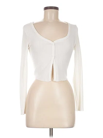 Pre-owned Shein Long Sleeve Top Ivory Sweetheart Neckline Tops