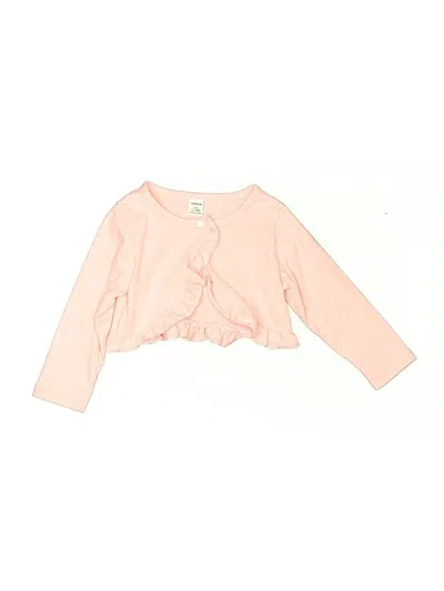 Pre-owned Shein Kids' Long Sleeve Top Pink Ruffles Neckline Tops