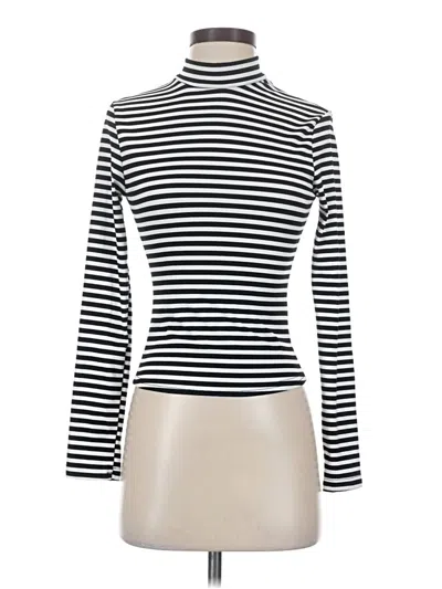 Pre-owned Shein Long Sleeve Top Silver Turtleneck Tops