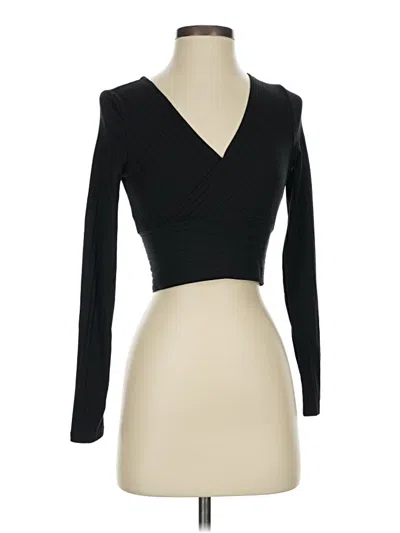 Pre-owned Shein Long Sleeve T-shirt In Black