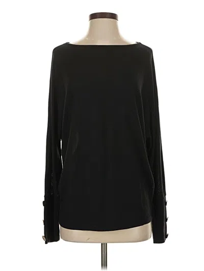 Pre-owned Shein Long Sleeve T-shirt In Black