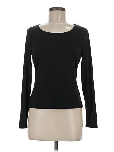 Pre-owned Shein Long Sleeve T-shirt In Black